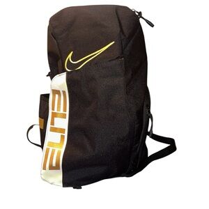 Nike Elite Backpack in Black and Yellow